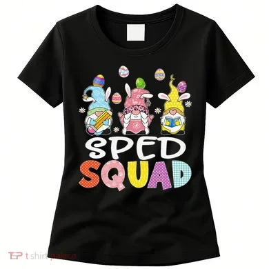 Sped Squad Gnome Eggs Teacher Student Easter Day Women's T-Shirt