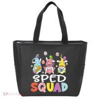 Sped Squad Gnome Eggs Teacher Student Easter Day Tote Bag thumb 0