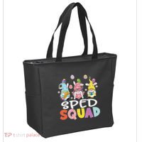 Sped Squad Gnome Eggs Teacher Student Easter Day Tote Bag thumb 2