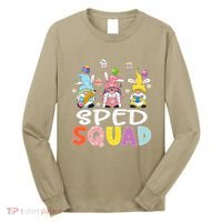 Sped Squad Gnome Eggs Teacher Student Easter Day Long Sleeve Shirt thumb 0