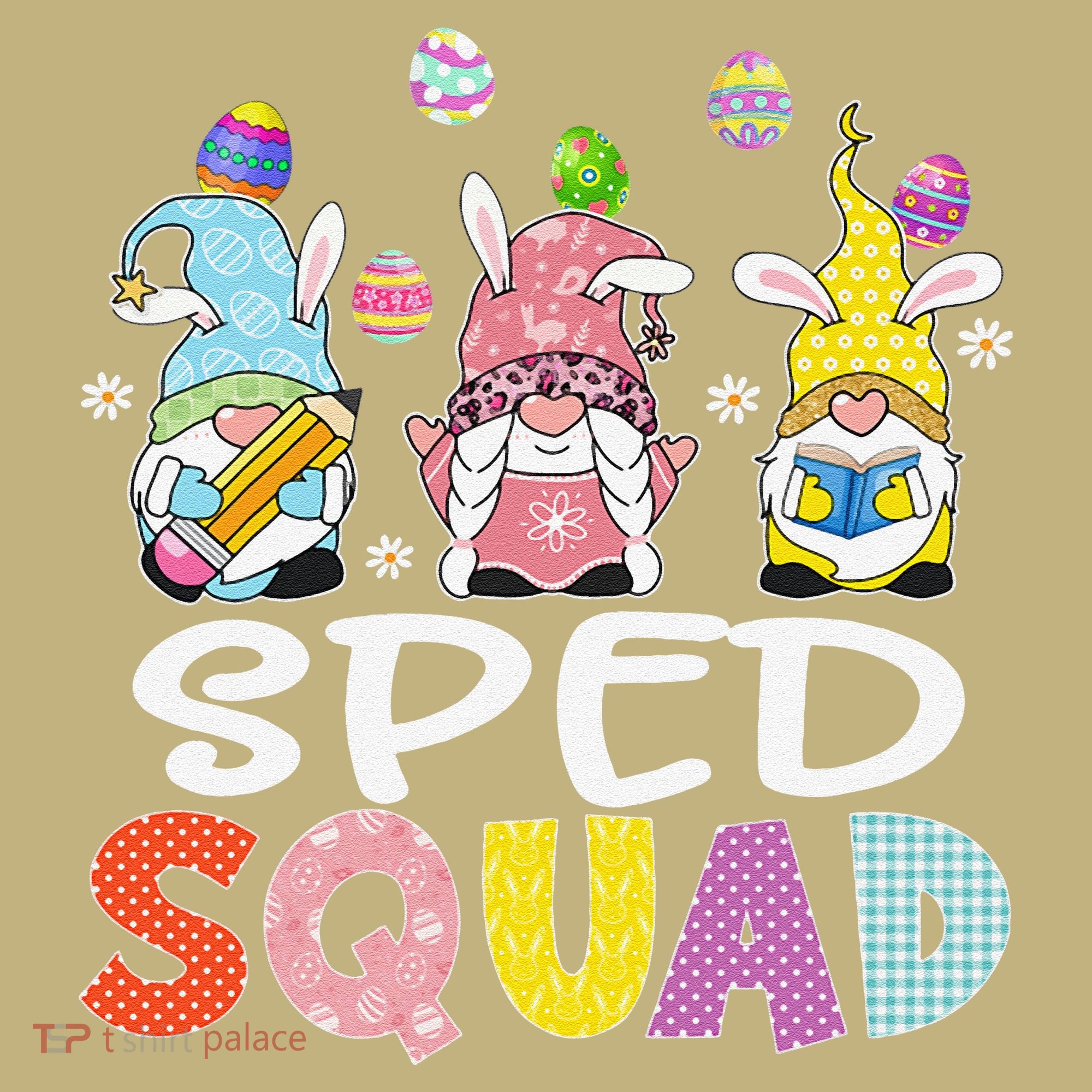 Sped Squad Gnome Eggs Teacher Student Easter Day Sweatshirt