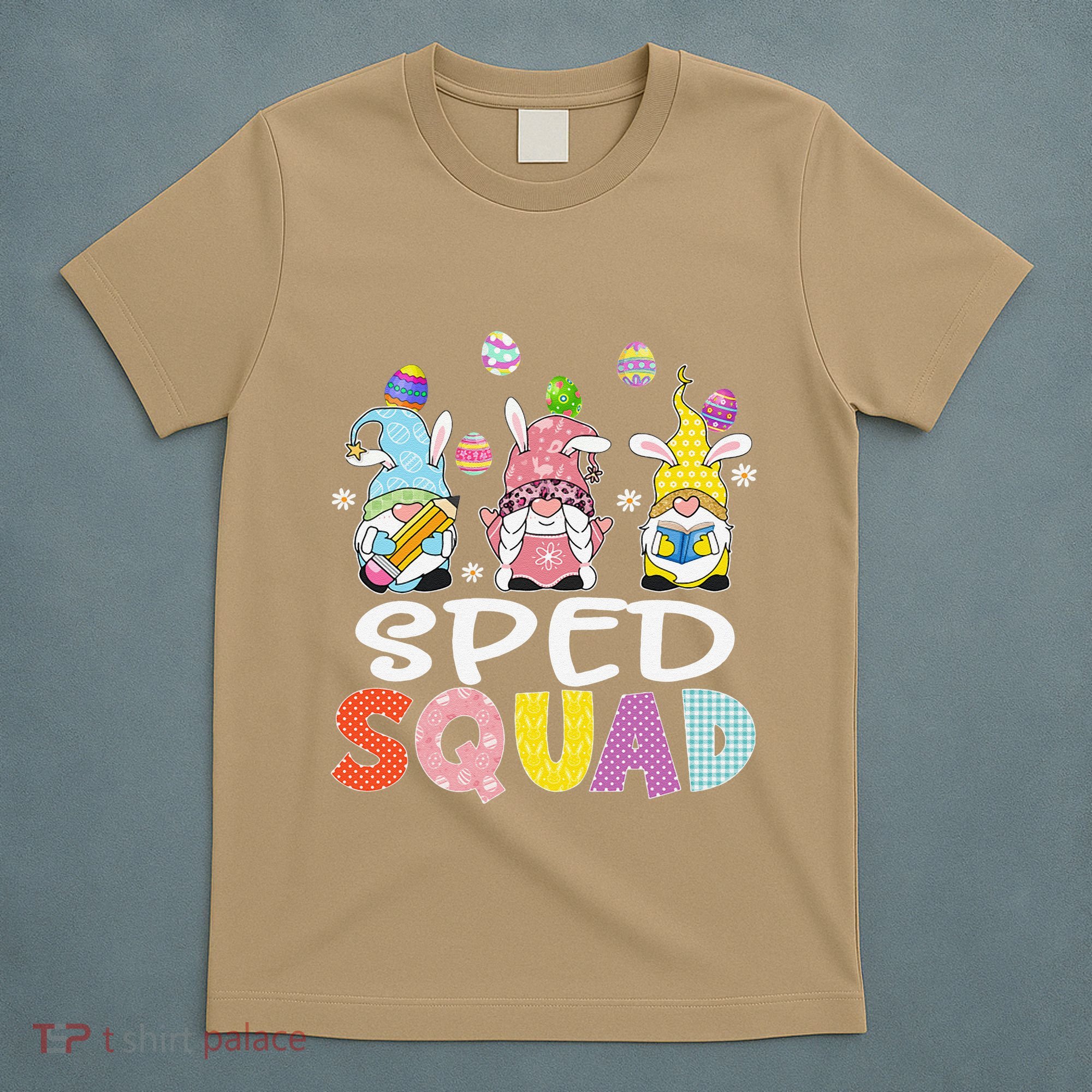 Sped Squad Gnome Eggs Teacher Student Easter Day T-Shirt