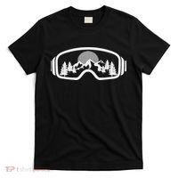 Ski Snowboard Goggles Skiing Snow Mountain Winter Gift T-Shirt thumb 0