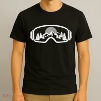 Ski Snowboard Goggles Skiing Snow Mountain Winter Gift T-Shirt thumb 3