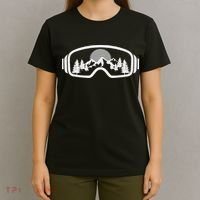 Ski Snowboard Goggles Skiing Snow Mountain Winter Gift T-Shirt thumb 4