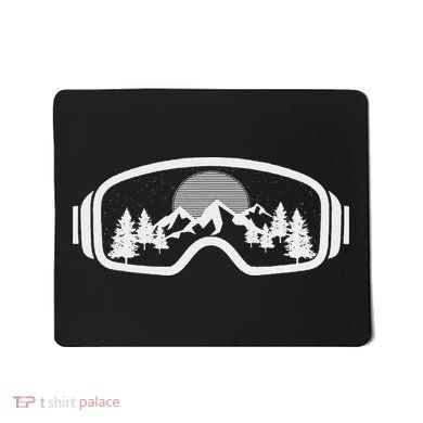 Ski Snowboard Goggles Skiing Snow Mountain Winter Gift Mousepad