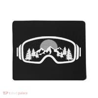 Ski Snowboard Goggles Skiing Snow Mountain Winter Gift Mousepad thumb 0
