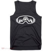 Ski Snowboard Goggles Skiing Snow Mountain Winter Gift Tank Top thumb 0