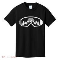 Ski Snowboard Goggles Skiing Snow Mountain Winter Gift Kids T-Shirt thumb 0