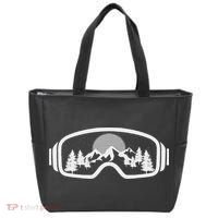Ski Snowboard Goggles Skiing Snow Mountain Winter Gift Tote Bag thumb 0