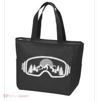 Ski Snowboard Goggles Skiing Snow Mountain Winter Gift Tote Bag thumb 3