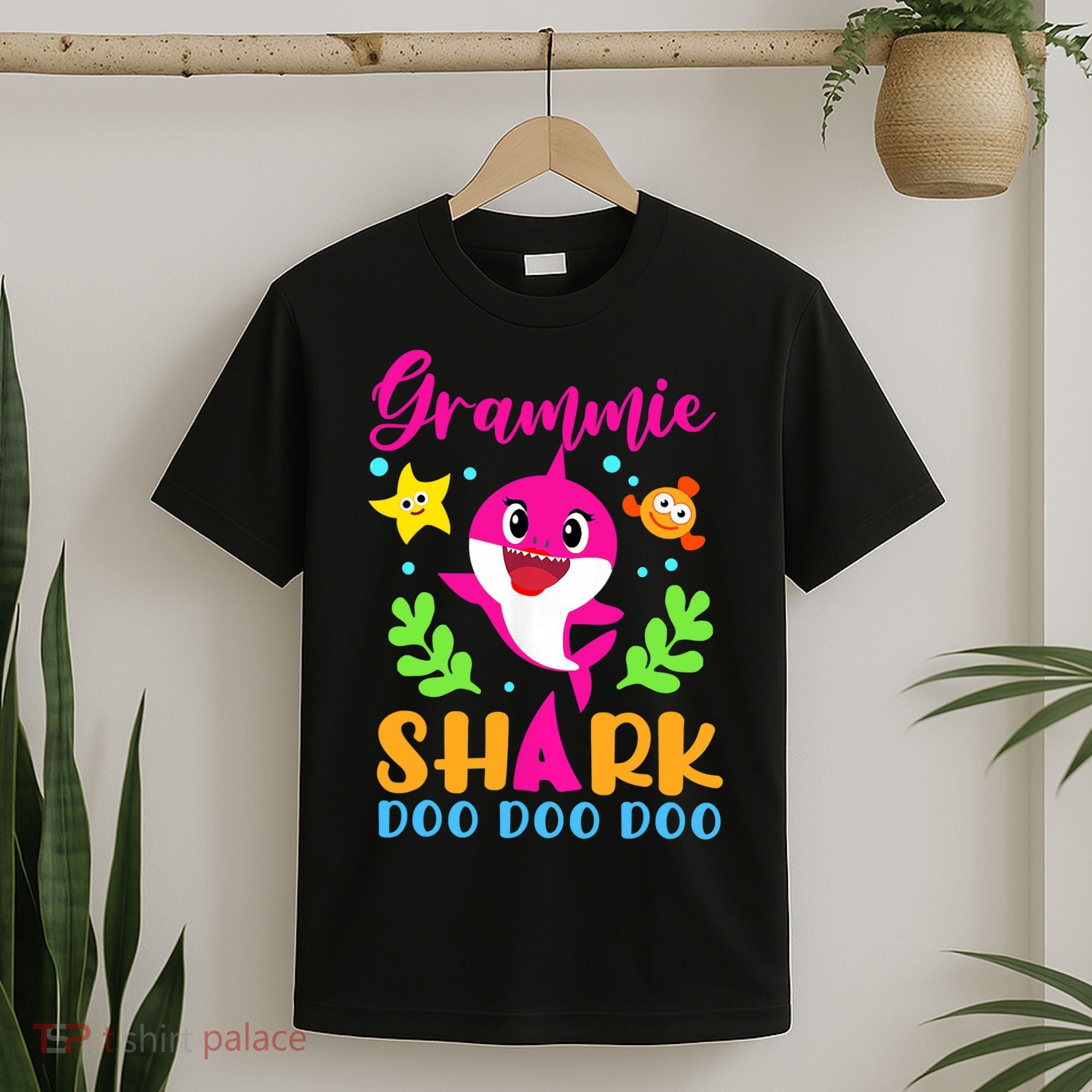 Shark Shirt Grammie Shirt Grammie Lover Family Mother's T-Shirt