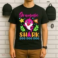 Shark Shirt Grammie Shirt Grammie Lover Family Mother's T-Shirt thumb 6