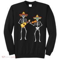 Skeleton Sombreros Guitar Fiesta Cinco De Mayo Sweatshirt thumb 0
