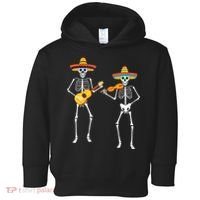 Skeleton Sombreros Guitar Fiesta Cinco De Mayo Toddler Hoodie thumb 0
