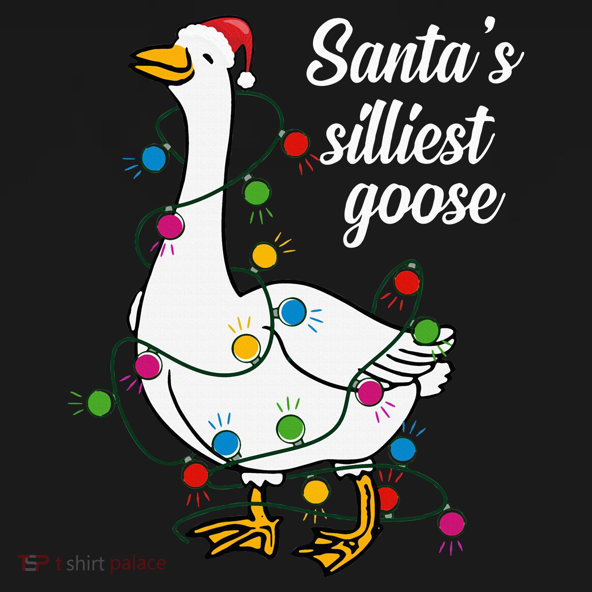 Santa’s silliest goose Funny Christmas Family  Women's Hoodie
