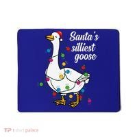 Santa’s silliest goose Funny Christmas Family  Mousepad thumb 0