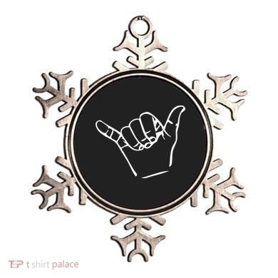 Shaka Sign Good Vibes Retro Hang Loose Ornament