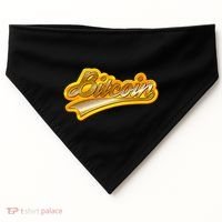 Sporty Style Gold Bitcoin USA-Made Doggie Bandana thumb 0