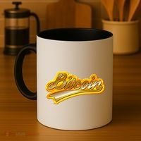 Sporty Style Gold Bitcoin Coffee Mug thumb 4