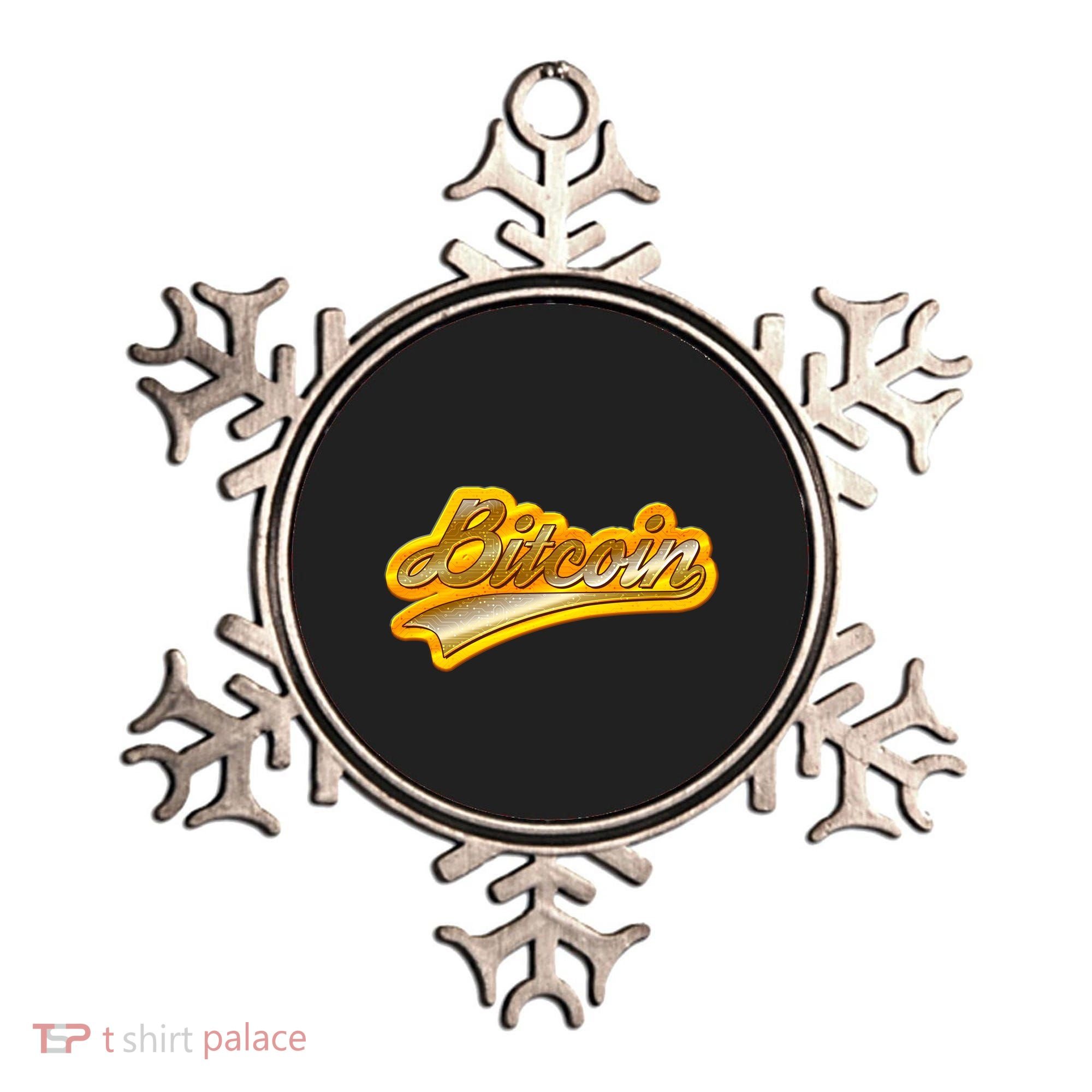 Sporty Style Gold Bitcoin Ornament