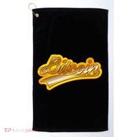 Sporty Style Gold Bitcoin Golf Towel thumb 0