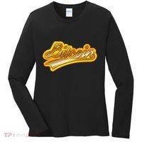 Sporty Style Gold Bitcoin Women's Long Sleeve Shirt thumb 0