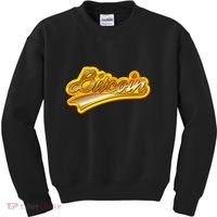 Sporty Style Gold Bitcoin Kids Sweatshirt thumb 0