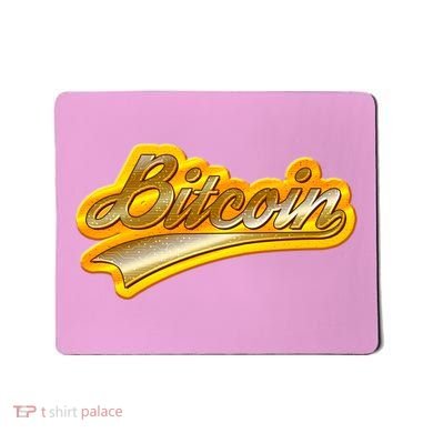 Sporty Style Gold Bitcoin Mousepad