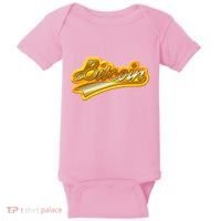 Sporty Style Gold Bitcoin Baby Bodysuit thumb 0