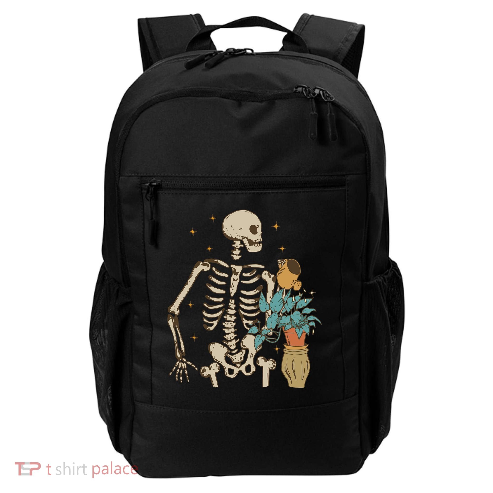 Skeleton Spring Garden Plant Backpack