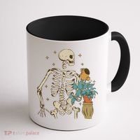 Skeleton Spring Garden Plant Coffee Mug thumb 1