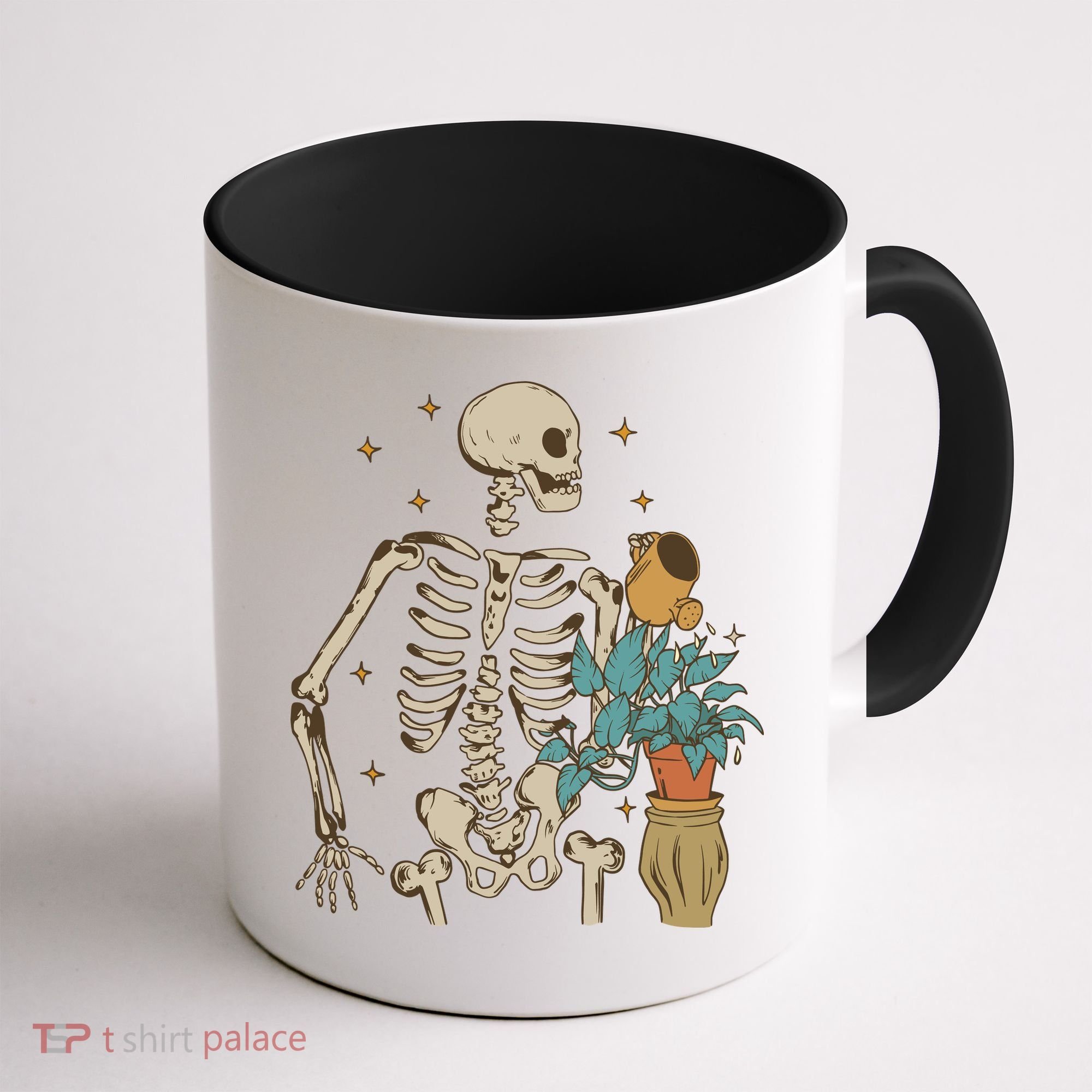 Skeleton Spring Garden Plant Coffee Mug