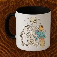 Skeleton Spring Garden Plant Coffee Mug thumb 2