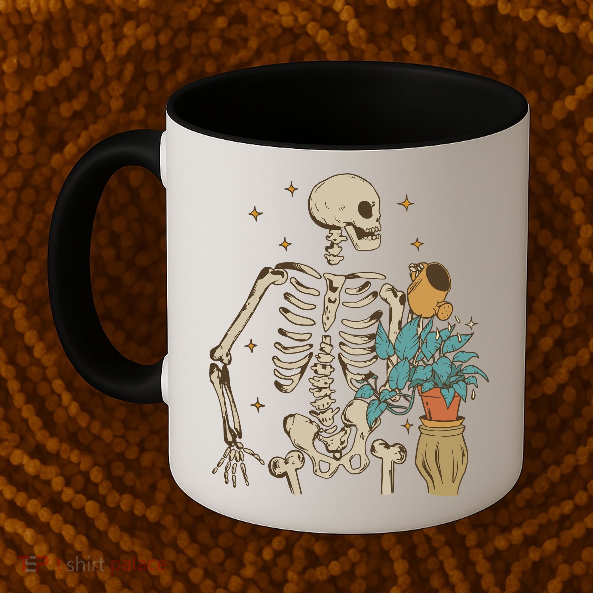 Skeleton Spring Garden Plant Coffee Mug