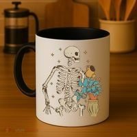 Skeleton Spring Garden Plant Coffee Mug thumb 4