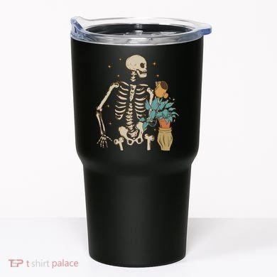 Skeleton Spring Garden Plant Tumbler