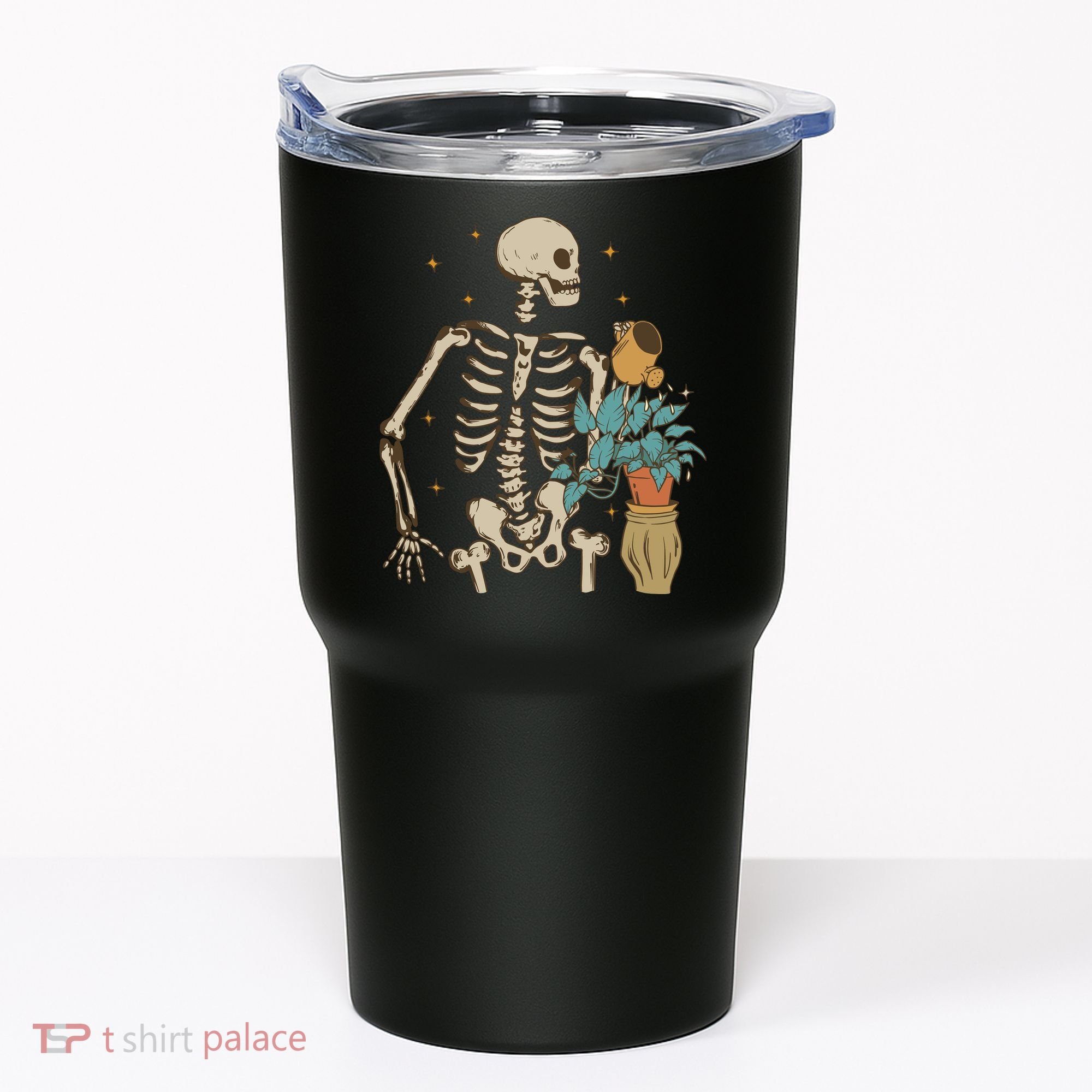 Skeleton Spring Garden Plant Tumbler