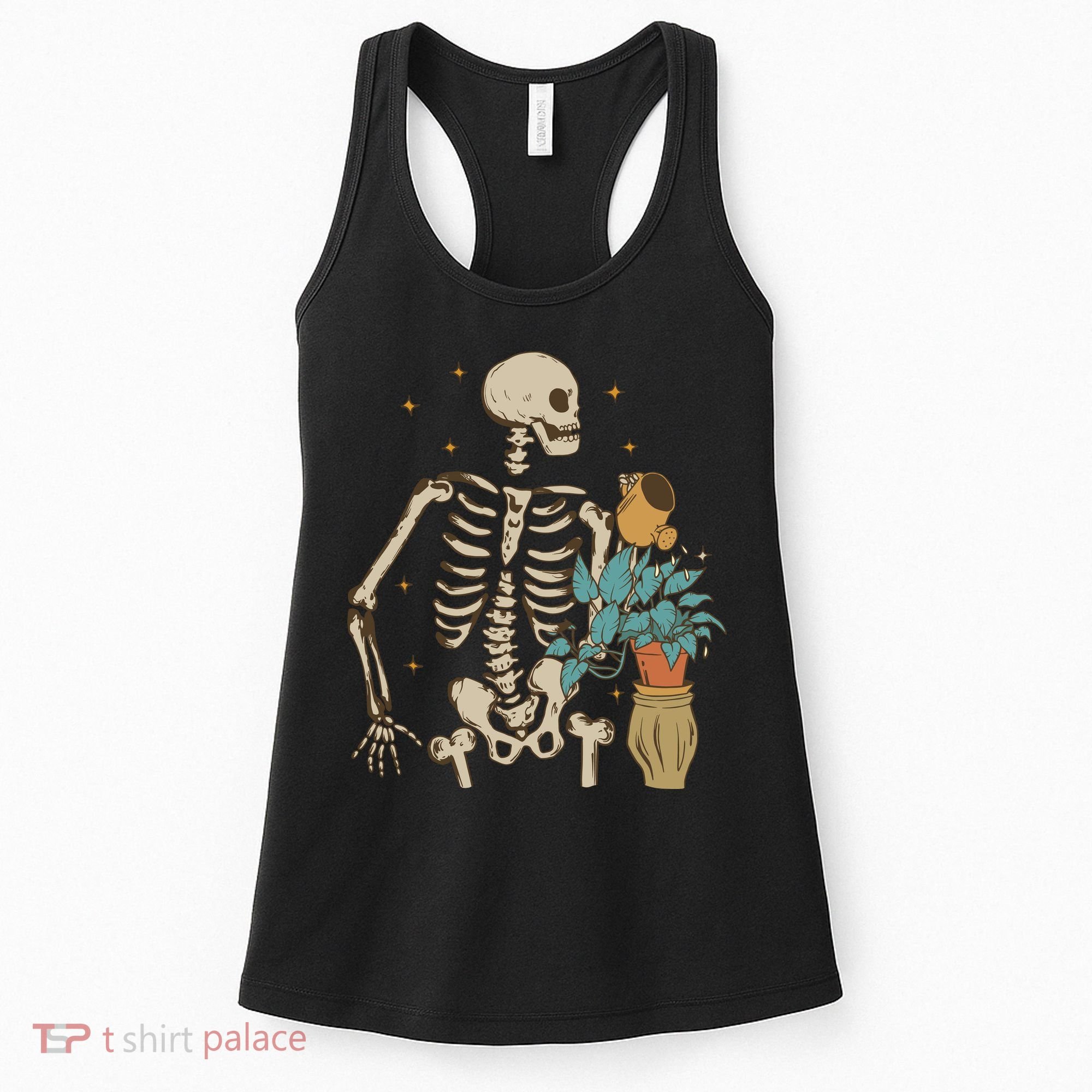 Skeleton Spring Garden Plant Women's Tank Top