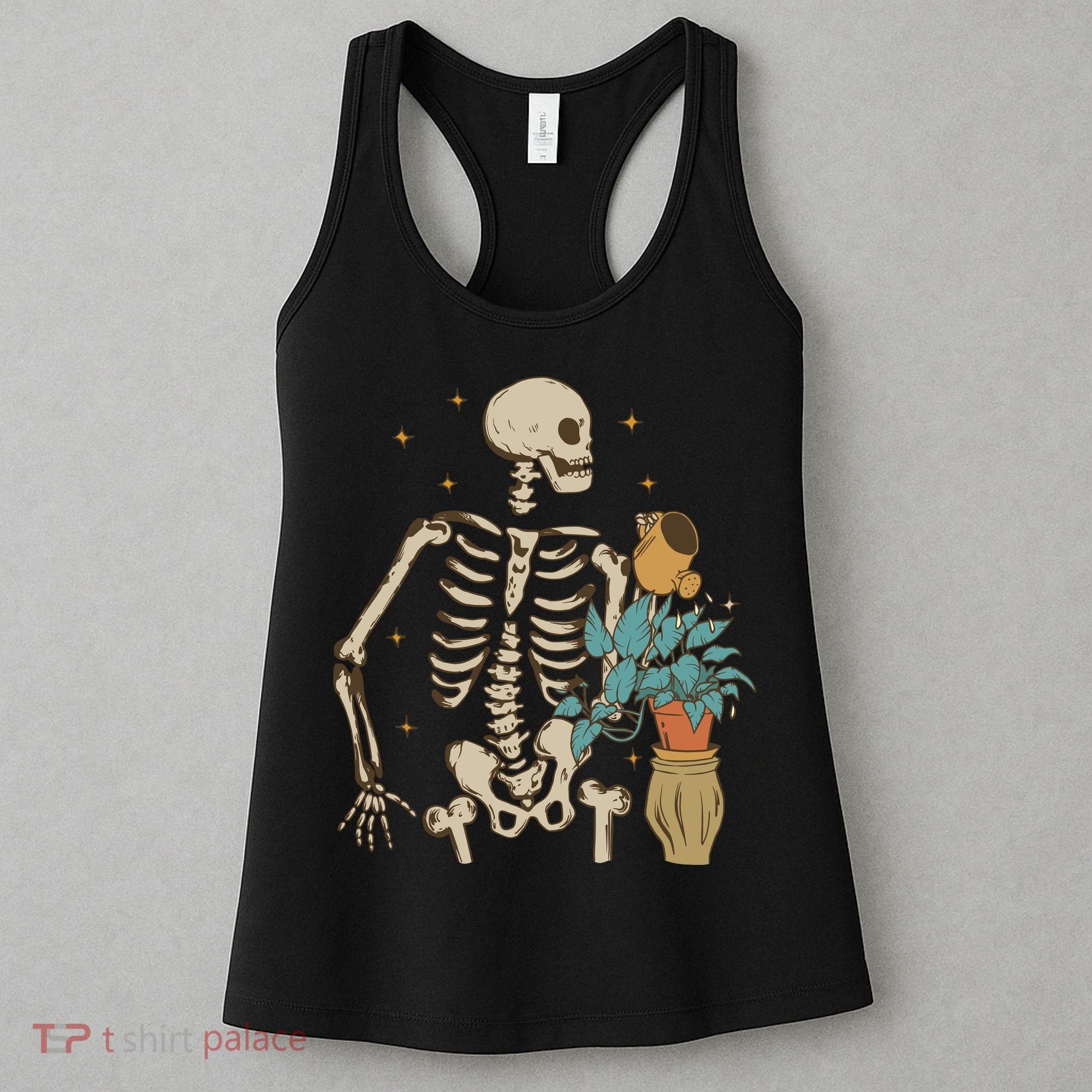 Skeleton Spring Garden Plant Women's Tank Top
