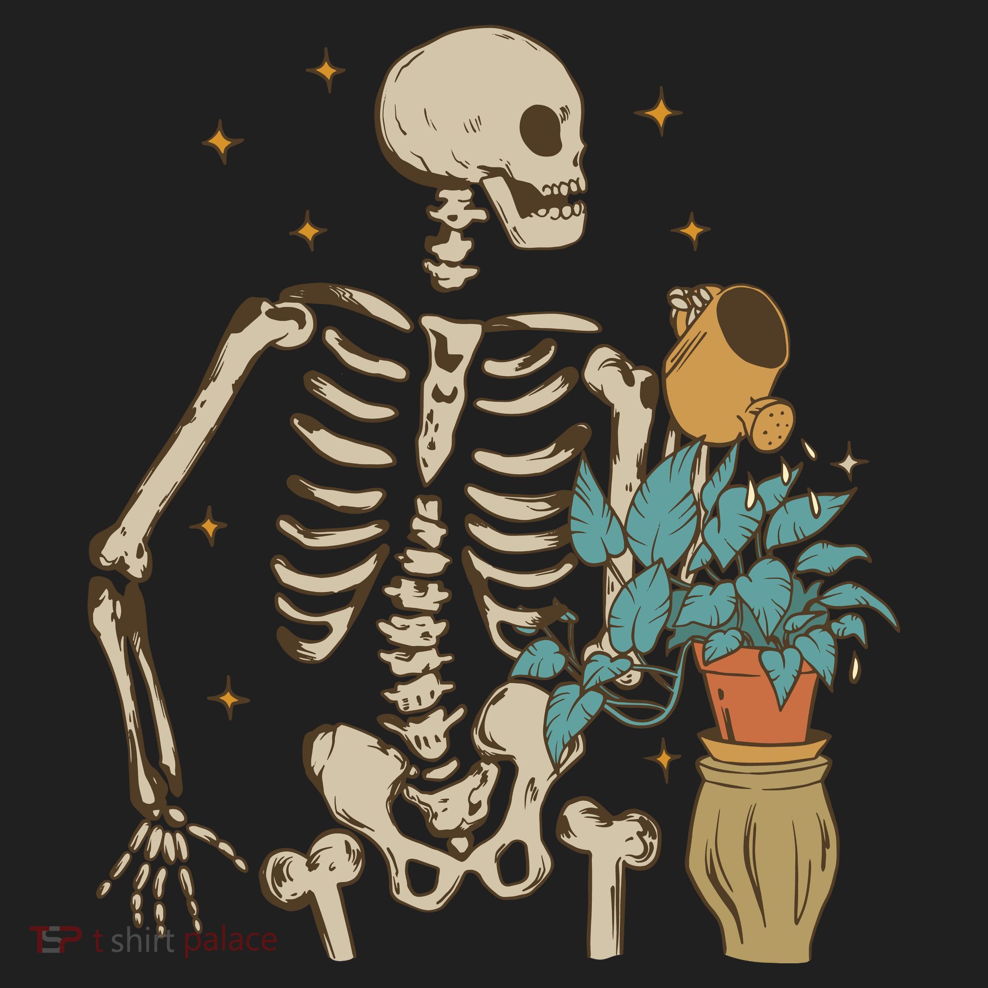 Skeleton Spring Garden Plant Hat
