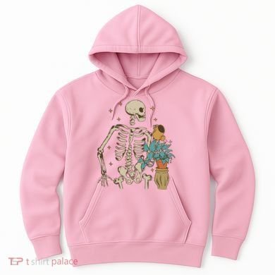 Skeleton Spring Garden Plant Hoodie
