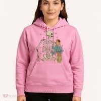 Skeleton Spring Garden Plant Hoodie thumb 5