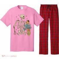 Skeleton Spring Garden Plant Pajama Set thumb 0