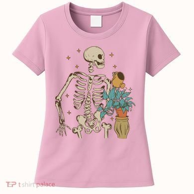 Skeleton Spring Garden Plant Women's T-Shirt