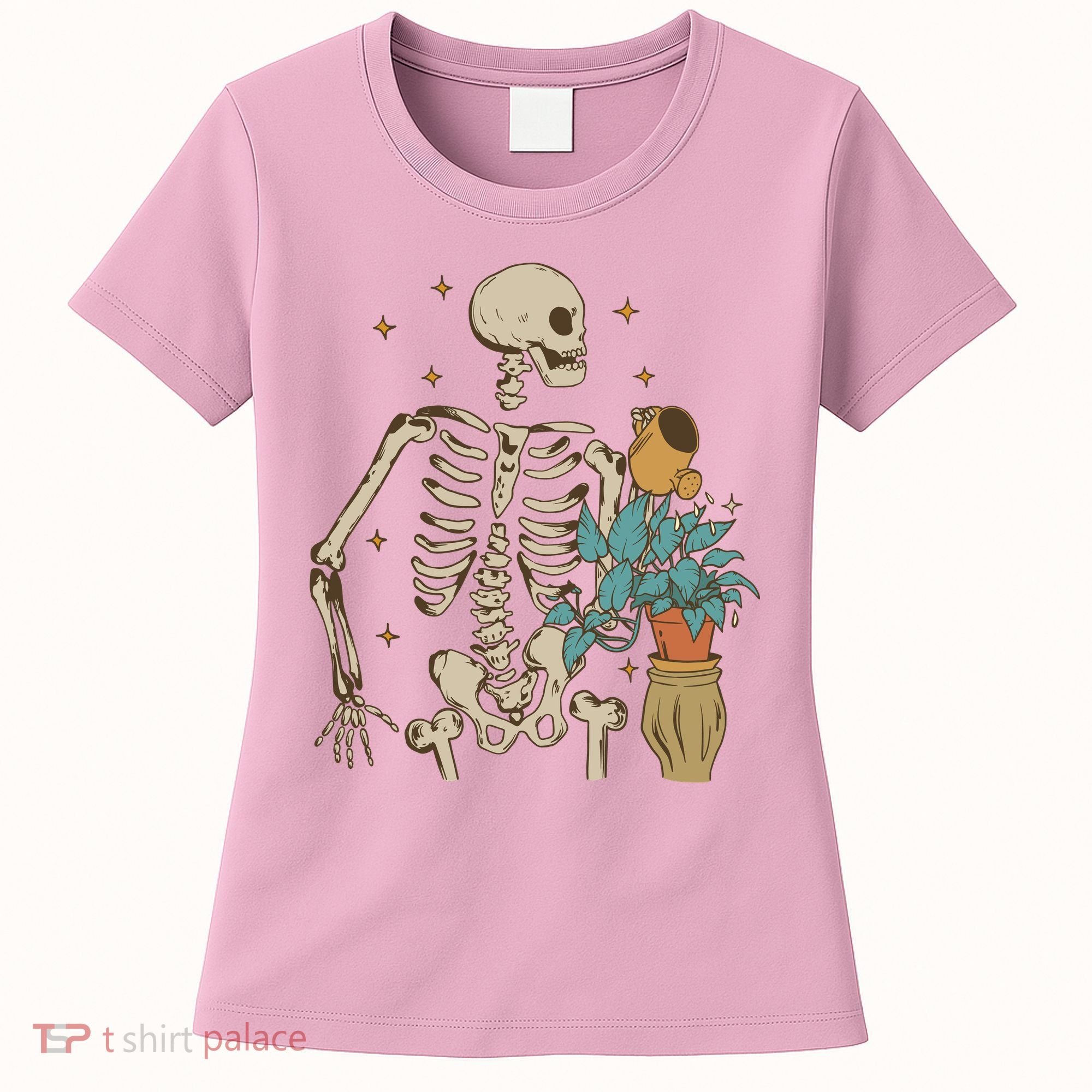 Skeleton Spring Garden Plant Women's T-Shirt