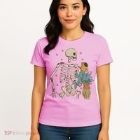 Skeleton Spring Garden Plant Women's T-Shirt thumb 4