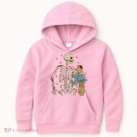 Skeleton Spring Garden Plant Kids Hoodie thumb 0