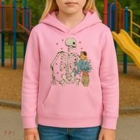 Skeleton Spring Garden Plant Kids Hoodie thumb 3