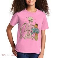 Skeleton Spring Garden Plant Kids T-Shirt thumb 2